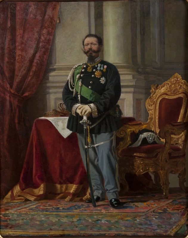 Stefano - 101, ritratto di Vittorio Emanuele II di Savoia, Castello di Racconigi